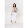 VESTE TOILE NINA CARTER BEIGE