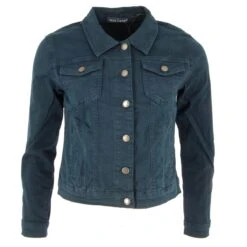 VESTE TOILE NINA CARTER BLEU MARINE -Vêtements De Mode veste toile nina carter bleu marine 2