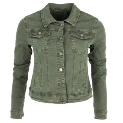 VESTE TOILE NINA CARTER KAKI -Vêtements De Mode veste toile nina carter kaki 2