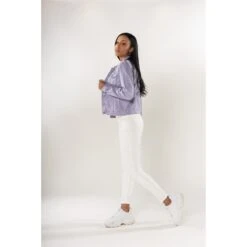 VESTE TOILE NINA CARTER LILAS -Vêtements De Mode veste toile nina carter lilas 2